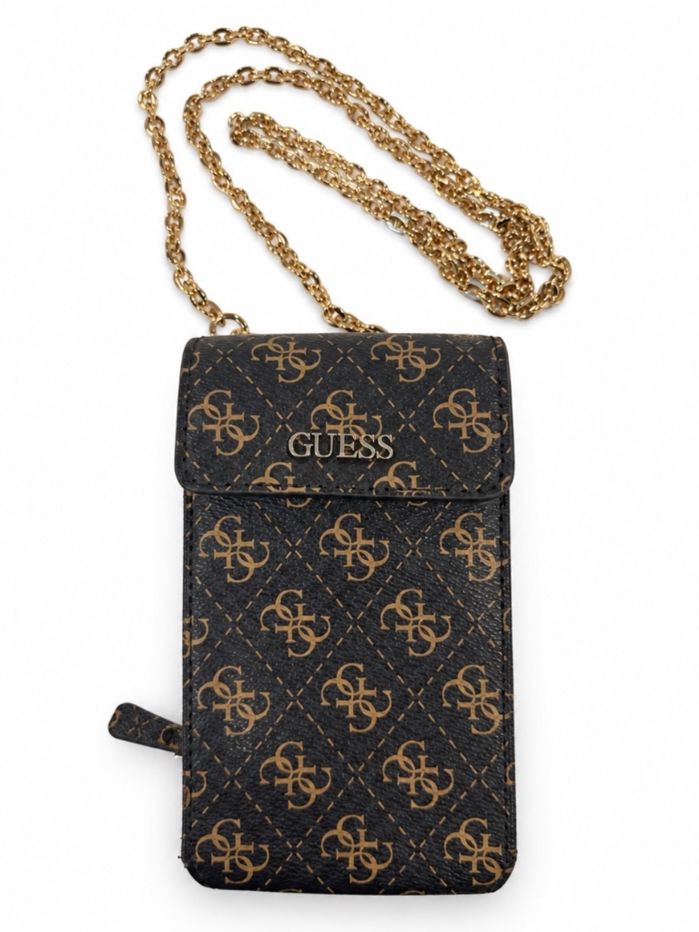 GUESS Monogram Phone Crossbody Bag